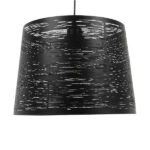 GLOBOSTAR® ACCADEMIA 01556 Μοντέρνο Κρεμαστό Φωτιστικό Οροφής με Ντουί 1 x E27 AC 220-240V IP20 - Μαύρο - Μ35 x Π35 x Υ25cm - Image 3