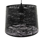 GLOBOSTAR® ACCADEMIA 01556 Μοντέρνο Κρεμαστό Φωτιστικό Οροφής με Ντουί 1 x E27 AC 220-240V IP20 - Μαύρο - Μ35 x Π35 x Υ25cm - Image 4