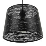 GLOBOSTAR® ACCADEMIA 01556 Μοντέρνο Κρεμαστό Φωτιστικό Οροφής με Ντουί 1 x E27 AC 220-240V IP20 - Μαύρο - Μ35 x Π35 x Υ25cm - Image 6
