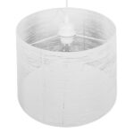 GLOBOSTAR® ACCADEMIA 01557 Μοντέρνο Κρεμαστό Φωτιστικό Οροφής με Ντουί 1 x E27 AC 220-240V IP20 - Λευκό - Μ35 x Π35 x Υ25cm - Image 5