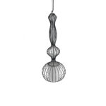 GLOBOSTAR® LILY 01560 Vintage Κρεμαστό Φωτιστικό Οροφής με Ντουί 1 x E27 AC 220-240V IP20 - Μαύρο & Λευκό - Μ25 x Π25 x Υ67cm - Image 6