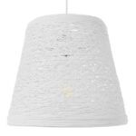 GLOBOSTAR® PLAYROOM 01562 Vintage Κρεμαστό Φωτιστικό Οροφής με Ντουί 1 x E27 AC 220-240V IP20 - Λευκό - Μ32 x Π32 x Υ27cm - Image 3