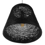 GLOBOSTAR® PLAYROOM 01563 Vintage Κρεμαστό Φωτιστικό Οροφής με Ντουί 1 x E27 AC 220-240V IP20 - Μαύρο - Μ32 x Π32 x Υ27cm - Image 5