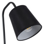 GLOBOSTAR® BARNABY 01573 Μοντέρνο Επιτραπέζιο Φωτιστικό Πορτατίφ με Ντουί 1 x E27 AC 220-240V IP20 - Μαύρο & Μπεζ - Μ15 x Π33 x Υ50cm - Image 6