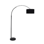 GLOBOSTAR® IMPERIAL 01587 Μοντέρνο Επιδαπέδιο Φωτιστικό με Ντουί 1 x E27 AC 220-240V IP20 - Μαύρο - Μ100 x Π34 x Υ187cm - Image 4