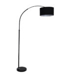 GLOBOSTAR® IMPERIAL 01587 Μοντέρνο Επιδαπέδιο Φωτιστικό με Ντουί 1 x E27 AC 220-240V IP20 - Μαύρο - Μ100 x Π34 x Υ187cm - Image 5