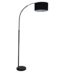 GLOBOSTAR® IMPERIAL 01587 Μοντέρνο Επιδαπέδιο Φωτιστικό με Ντουί 1 x E27 AC 220-240V IP20 - Μαύρο - Μ100 x Π34 x Υ187cm - Image 6