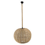 GLOBOSTAR® MANDALA 01593 Vintage Κρεμαστό Φωτιστικό Οροφής με Ντουί 1 x E27 AC 220-240V IP20 - Μπεζ - Μ60 x Π60 x Υ45cm - Image 2