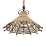 GLOBOSTAR® OZERO 01603 Boho Κρεμαστό Φωτιστικό Οροφής με Ντουί 1 x E27 AC 220-240V IP20 - Μπεζ & Μαύρο - Μ41 x Π41 x Y28cm - Image 6