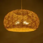 GLOBOSTAR® FIJI INCASS 01628 Vintage Κρεμαστό Φωτιστικό Οροφής με Ντουί 5 x E27 AC 220-240V IP20 - Μπεζ - Μ60 x Π60 x Υ29cm - Image 2