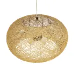 GLOBOSTAR® FIJI INCASS 01628 Vintage Κρεμαστό Φωτιστικό Οροφής με Ντουί 5 x E27 AC 220-240V IP20 - Μπεζ - Μ60 x Π60 x Υ29cm - Image 6