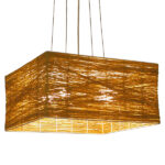 GLOBOSTAR® INCASS 01629 Vintage Κρεμαστό Φωτιστικό Οροφής με Ντουί 5 x E27 AC 220-240V IP20 - Μπεζ - Μ40 x Π40 x Υ22.5cm - Image 2