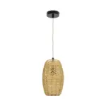 GLOBOSTAR® INCASS 01631 Vintage Κρεμαστό Φωτιστικό Οροφής με Ντουί 1 x E27 AC 220-240V IP20 - Μπεζ - Μ15 x Π15 x Υ25cm - Image 3