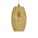GLOBOSTAR® INCASS 01631 Vintage Κρεμαστό Φωτιστικό Οροφής με Ντουί 1 x E27 AC 220-240V IP20 - Μπεζ - Μ15 x Π15 x Υ25cm - Image 4