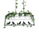 GLOBOSTAR® NEST 01646 Vintage Κρεμαστό Φωτιστικό Οροφής με Ντουί 3 x E27 AC 220-240V IP20 - Μαύρο & Πράσινο - Μ86 x Π38 x Y37cm - Image 6