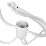 GLOBOSTAR® LITTLE MAN 01651 Μοντέρνο Κρεμαστό Φωτιστικό Οροφής με Ντουί 1 x E27 AC 220-240V IP20 - Λευκό - Μ20 x Π20 x Υ40cm - Image 4