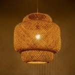GLOBOSTAR® MALDIVES 01657 Boho Κρεμαστό Φωτιστικό Οροφής με Ντουί 1 x E27 AC 220-240V IP20 - Μπεζ - Μ50 x Π50 x Υ50m - Image 2