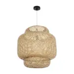 GLOBOSTAR® MALDIVES 01657 Boho Κρεμαστό Φωτιστικό Οροφής με Ντουί 1 x E27 AC 220-240V IP20 - Μπεζ - Μ50 x Π50 x Υ50m - Image 3