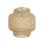 GLOBOSTAR® MALDIVES 01657 Boho Κρεμαστό Φωτιστικό Οροφής με Ντουί 1 x E27 AC 220-240V IP20 - Μπεζ - Μ50 x Π50 x Υ50m - Image 4