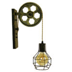 GLOBOSTAR® RYDON 01659 Vintage Φωτιστικό Τοίχου - Απλίκα με Ντουί 1 x E27 AC 220-240V IP20 - Μπρούτζινο Εφέ Σκουριάς - Μ15 x Π24 x Υ70cm - Image 2