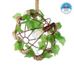 GLOBOSTAR® BRADLEY 01660 Vintage Κρεμαστό Φωτιστικό Οροφής με Ντουί 1 x E27 AC 220-240V IP20 - Πολύχρωμο - Μ33 x Π33 x Y33cm