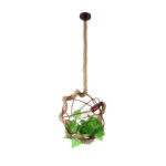 GLOBOSTAR® BRADLEY 01660 Vintage Κρεμαστό Φωτιστικό Οροφής με Ντουί 1 x E27 AC 220-240V IP20 - Πολύχρωμο - Μ33 x Π33 x Y33cm - Image 6