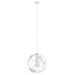 GLOBOSTAR® EARTH 01664 Vintage Κρεμαστό Φωτιστικό Οροφής με Ντουί 1 x E27 AC 220-240V IP20 - Λευκό - Μ40 x Π40 x Y40cm - Image 2