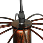 GLOBOSTAR® EARTH 01665 Vintage Κρεμαστό Φωτιστικό Οροφής με Ντουί 1 x E27 AC 220-240V IP20 - Χάλκινο - Μ40 x Π40 x Y40cm - Image 6