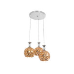 GLOBOSTAR® BOUQUET 01670 Μοντέρνο Κρεμαστό Φωτιστικό Οροφής με Ντουί 3 x E27 AC 220-240V IP20 - Πολύχρωμο - Μ46 x Π46 x Y23cm - Image 2