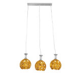 GLOBOSTAR® BOUQUET 01671 Μοντέρνο Κρεμαστό Φωτιστικό Οροφής με Ντουί 3 x E27 AC 220-240V IP20 - Πολύχρωμο - Μ64 x Π18 x Υ24cm - Image 3