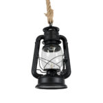GLOBOSTAR® BARBAROSSA 01704 Vintage Κρεμαστό Φωτιστικό Οροφής με Ντουί 1 x E27 AC 220-240V IP20 - Μαύρο - Μ18 x Π18 x Υ28cm - Image 5