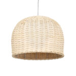 GLOBOSTAR® BERMUDA 01708 Boho Κρεμαστό Φωτιστικό Οροφής με Ντουί 1 x E27 AC 220-240V IP20 - Μπεζ - Μ31 x Π31 x Y22cm - Image 6