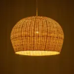 GLOBOSTAR® BERMUDA 01709 Boho Κρεμαστό Φωτιστικό Οροφής με Ντουί 1 x E27 AC 220-240V IP20 - Μπεζ - Μ55 x Π55 x Y26cm - Image 2