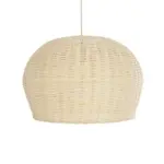 GLOBOSTAR® BERMUDA 01709 Boho Κρεμαστό Φωτιστικό Οροφής με Ντουί 1 x E27 AC 220-240V IP20 - Μπεζ - Μ55 x Π55 x Y26cm - Image 4