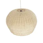 GLOBOSTAR® BERMUDA 01709 Boho Κρεμαστό Φωτιστικό Οροφής με Ντουί 1 x E27 AC 220-240V IP20 - Μπεζ - Μ55 x Π55 x Y26cm - Image 6