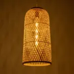 GLOBOSTAR® CALERO 01710 Boho Κρεμαστό Φωτιστικό Οροφής με Ντουί 1 x E27 AC 220-240V IP20 - Μπεζ - Μ25 x Π25 x Υ50cm - Image 2