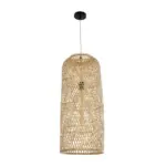 GLOBOSTAR® CALERO 01711 Boho Κρεμαστό Φωτιστικό Οροφής με Ντουί 1 x E27 AC 220-240V IP20 - Μπεζ - Μ30 x Π30 x Υ70cm - Image 3