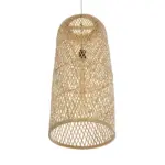 GLOBOSTAR® CALERO 01711 Boho Κρεμαστό Φωτιστικό Οροφής με Ντουί 1 x E27 AC 220-240V IP20 - Μπεζ - Μ30 x Π30 x Υ70cm - Image 5