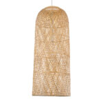 GLOBOSTAR® CALERO 01712 Boho Κρεμαστό Φωτιστικό Οροφής με Ντουί 1 x E27 AC 220-240V IP20 - Μπεζ - Μ40 x Π40 x Υ90cm - Image 5