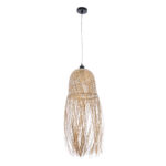 GLOBOSTAR® MANILA 01713 Boho Κρεμαστό Φωτιστικό Οροφής με Ντουί 1 x E27 AC 220-240V IP20 - Μπεζ - Μ25 x Π25 x Υ60cm - Image 4
