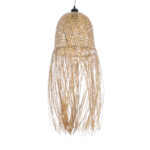 GLOBOSTAR® MANILA 01713 Boho Κρεμαστό Φωτιστικό Οροφής με Ντουί 1 x E27 AC 220-240V IP20 - Μπεζ - Μ25 x Π25 x Υ60cm - Image 6