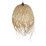 GLOBOSTAR® MANILA 01714 Boho Κρεμαστό Φωτιστικό Οροφής με Ντουί 1 x E27 AC 220-240V IP20 - Μπεζ - Μ45 x Π45 x Υ60cm - Image 6