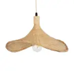GLOBOSTAR® CUBA 01717 Boho Κρεμαστό Φωτιστικό Οροφής με Ντουί 1 x E27 AC 220-240V IP20 - Μπεζ - Μ43 x Π40 x Υ28cm - Image 4