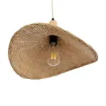 GLOBOSTAR® CUBA 01717 Boho Κρεμαστό Φωτιστικό Οροφής με Ντουί 1 x E27 AC 220-240V IP20 - Μπεζ - Μ43 x Π40 x Υ28cm - Image 5