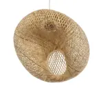 GLOBOSTAR® CARIBBEAN 01723 Boho Κρεμαστό Φωτιστικό Οροφής με Ντουί 1 x E27 AC 220-240V IP20 - Μπεζ - Μ50 x Π45 x Υ35cm - Image 5