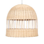 GLOBOSTAR® LUCIA 01725 Boho Κρεμαστό Φωτιστικό Οροφής με Ντουί 1 x E27 AC 220-240V IP20 - Μπεζ - Μ40 x Π40 x Y34cm - Image 5
