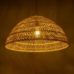 GLOBOSTAR® COMORES 01728 Boho Κρεμαστό Φωτιστικό Οροφής με Ντουί 1 x E27 AC 220-240V IP20 - Μπεζ - Μ60 x Π60 x Y30cm - Image 2