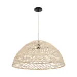 GLOBOSTAR® COMORES 01728 Boho Κρεμαστό Φωτιστικό Οροφής με Ντουί 1 x E27 AC 220-240V IP20 - Μπεζ - Μ60 x Π60 x Y30cm - Image 3