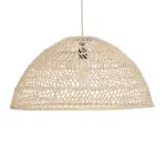 GLOBOSTAR® COMORES 01728 Boho Κρεμαστό Φωτιστικό Οροφής με Ντουί 1 x E27 AC 220-240V IP20 - Μπεζ - Μ60 x Π60 x Y30cm - Image 4