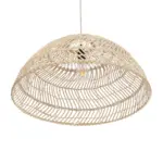 GLOBOSTAR® COMORES 01728 Boho Κρεμαστό Φωτιστικό Οροφής με Ντουί 1 x E27 AC 220-240V IP20 - Μπεζ - Μ60 x Π60 x Y30cm - Image 5